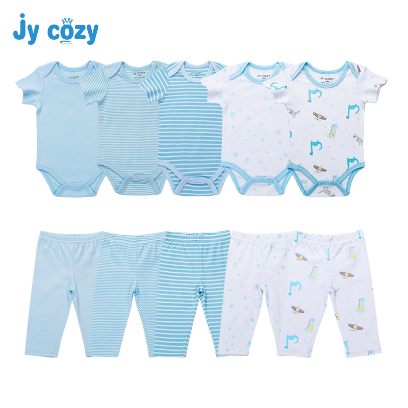 Set 10 Bộ Áo Liền Quần & Quần Short Cho Bé Trai Sơ Sinh đồ trẻ em sơ sinh quần áo sơ sinh bé gái bộ body cho bé sơ sinh