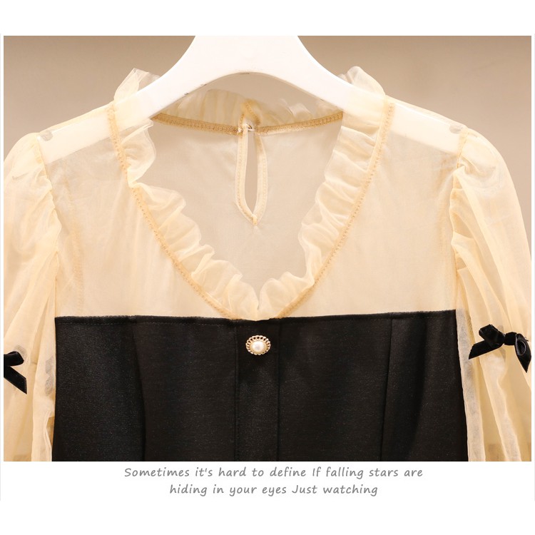 🌸Hàng Order🌸 Váy Bigsize Tay Voan Đính Nơ Cúc Dọc Váy Trẻ Trung Năng Động🌸Hàng Quảng Châu | BigBuy360 - bigbuy360.vn