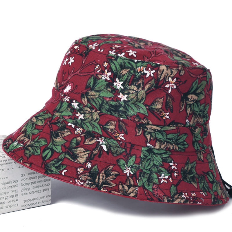 Nón Vành Vải Len In Hoa Thời Trang Cho Phụ Nữ Trung Niên