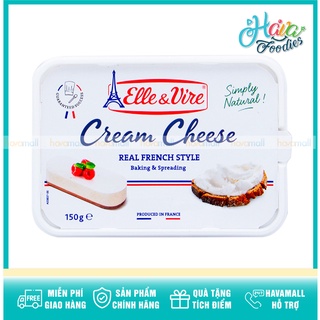 Kem phô mai pháp elle & vire hộp 150gr