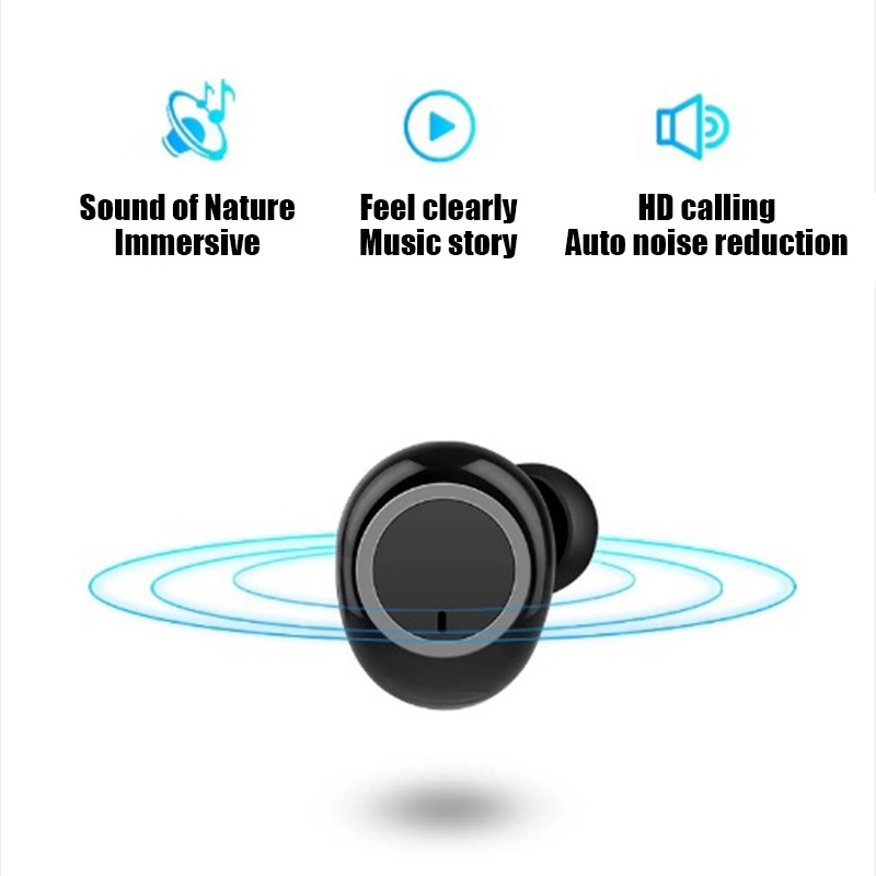 Tai Nghe Nhét Tai Y50 TWS Bluetooth Không Dây Chống Ồn Chống Thấm Nước Có Micro Cho Điện Thoại Thông Minh