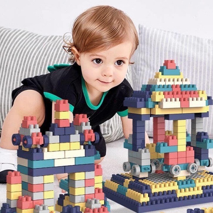 Bộ đồ chơi lắp ráp xếp hình 520 chi tiết giúp bé giải trí và tăng khả năng tư duy, Logic