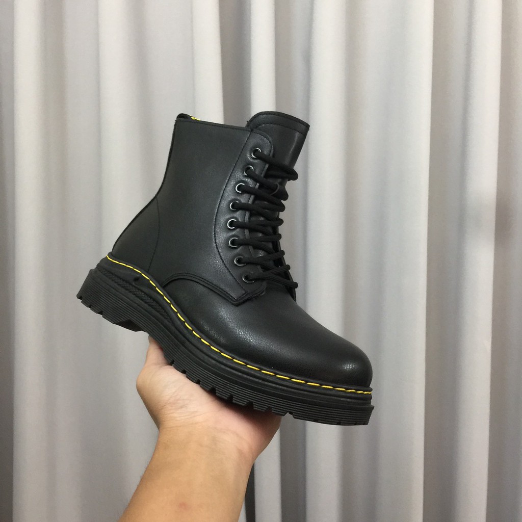 ( Có video chi tiết ) - Giày cao cổ - Bốt cổ cao dr martens phiên bản đế đen và đế kem 2021 INF - R779