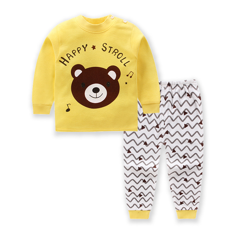 Set đồ ngủ trẻ em cotton tay dài