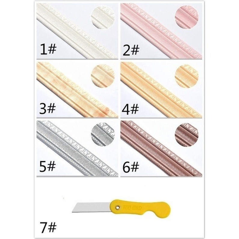 Cuộn Băng Keo Dán Viền Chân Tường Ba Chiều Chống Va Chạm Không Thấm Nước Chất Lượng Cao