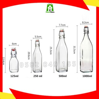 Chai thủy tinh Bormioli Rocco Swing 1l