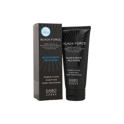 Sữa Rửa Mặt Nam Than Hoạt Tính Black Force Dabo Hàn Quốc 120ml (trắng da ,Sạch nhờn ngừa mụn )