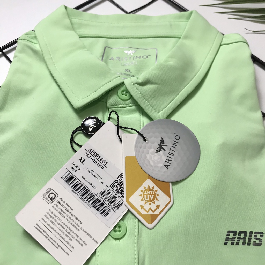 Áo polo nam Aristino cao cấp chống nắng , nhanh khô , thoáng mát APSG16S1