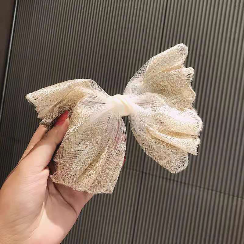 Kẹp tóc đính nơ phong cách Hàn Quốc ngọt ngào cho nữ