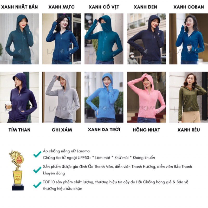 Áo chống nắng Laroma 2021 (tặng khẩu trang) | BigBuy360 - bigbuy360.vn