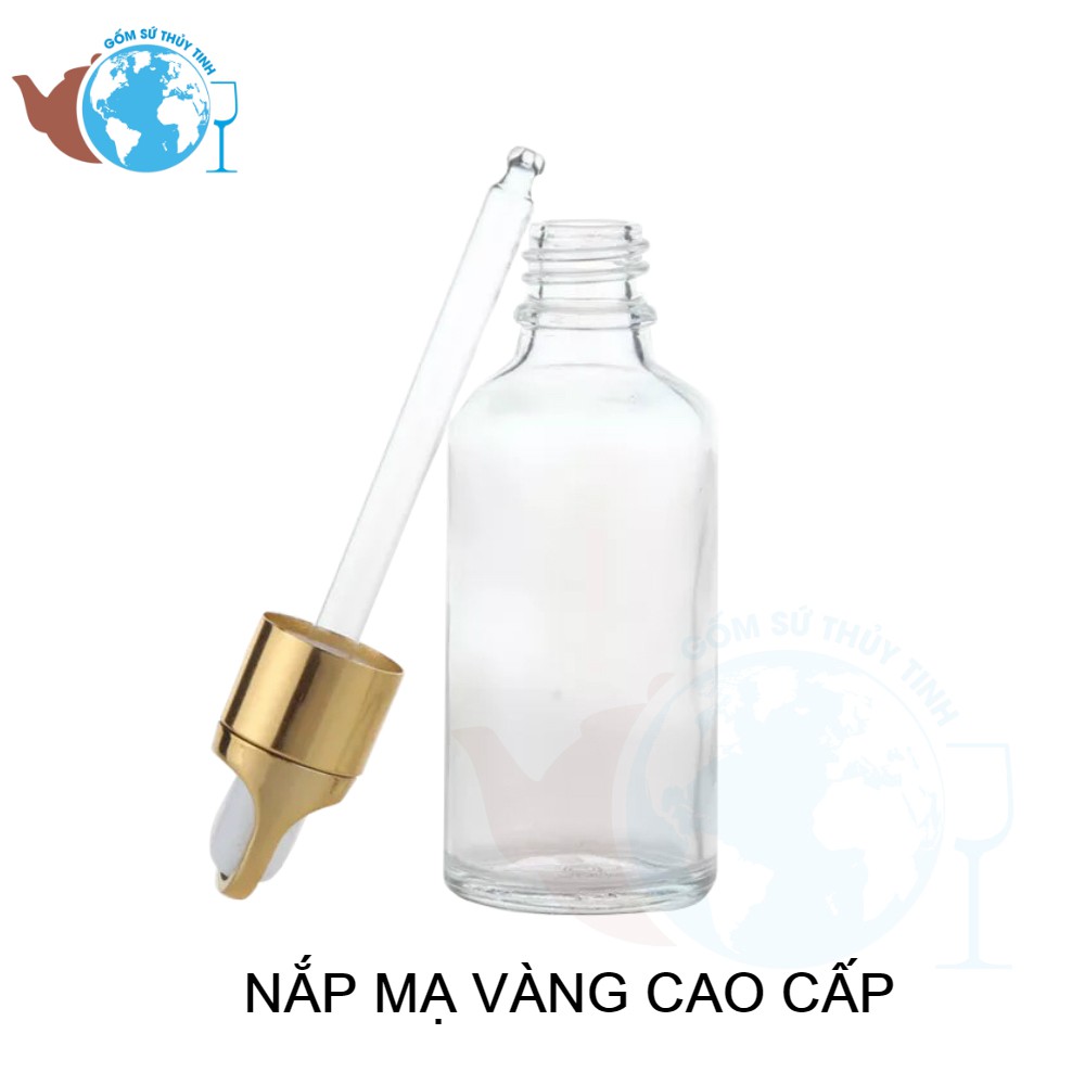 Bộ 10 chai thủy tinh 10ml đựng tinh dầu bóp giọt