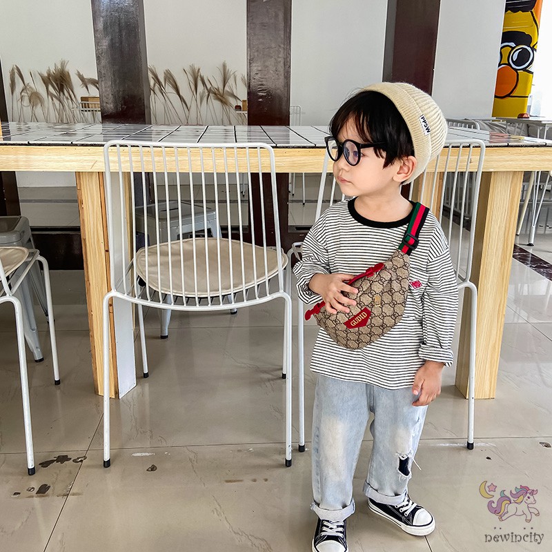 Túi đeo chéo ngực phong cách Hàn Quốc dành cho bé trai bé gái thời trang