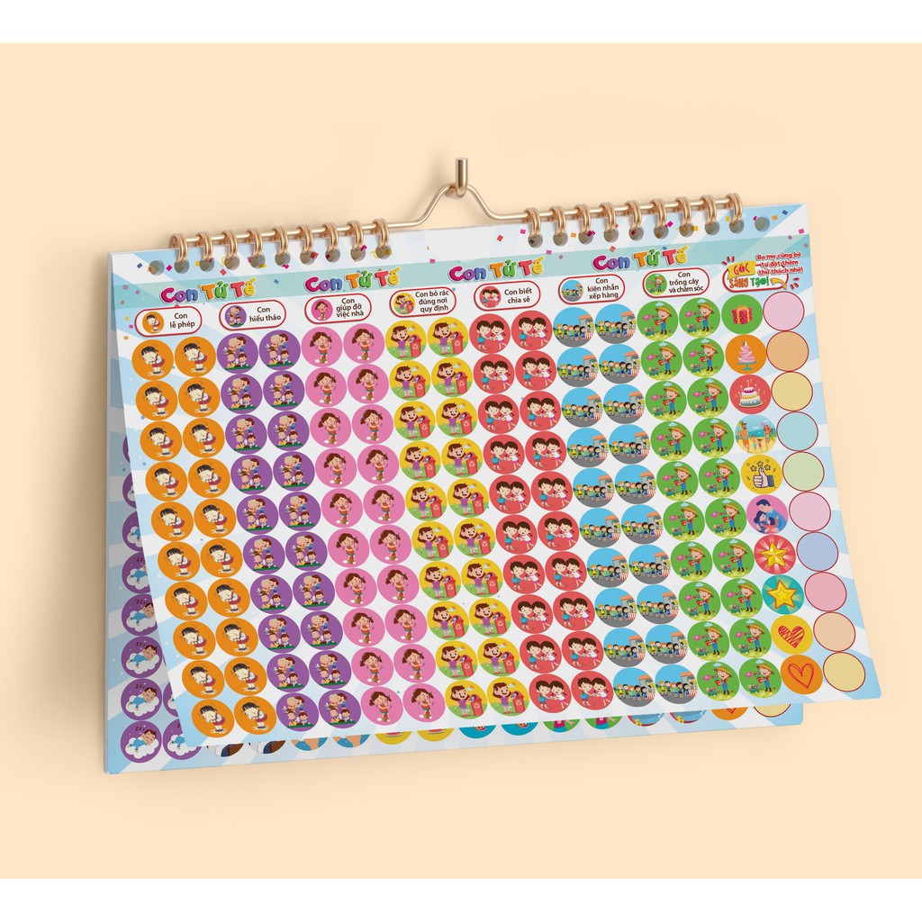 NHẬT KÝ CHĂM NGOAN  KÈM 640 STICKERS KHEN THƯỞNG THEO CHỦ ĐỀ