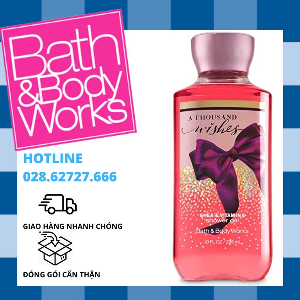 Sữa tắm A Thousand Wishes Bath &amp; Body Works Shower Gel (295ml)