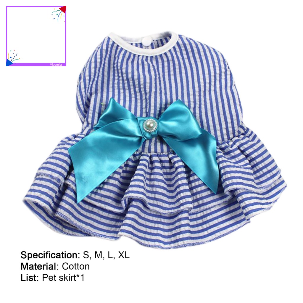 Váy Kẻ Sọc Đáng Yêu Cho Thú Cưng