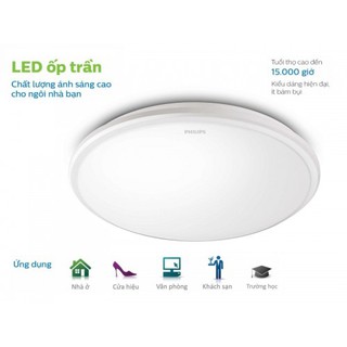 Đèn ốp trần led philips 12w 31824 twirly 6500k led wht