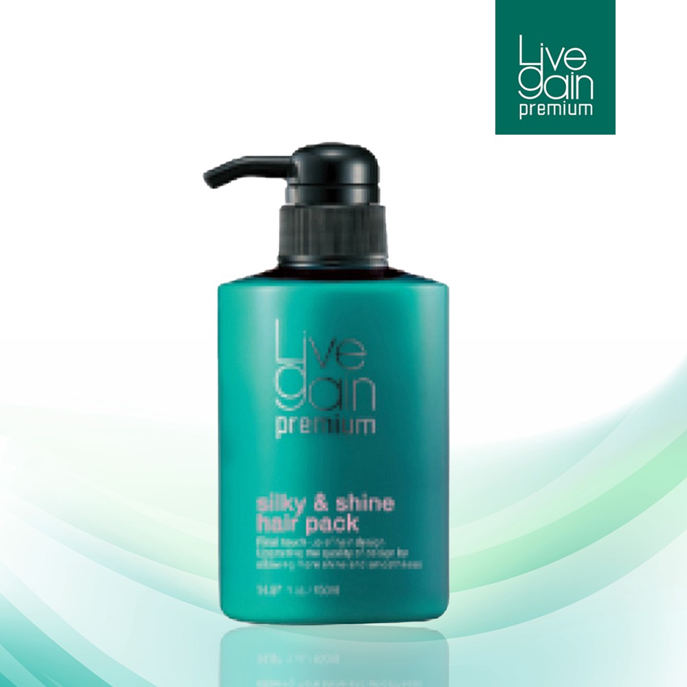 Hấp Dầu Siêu Mượt Nước Hoa Livegain Premium Silky & Shine Hair Pack 450ml Hàn Quốc