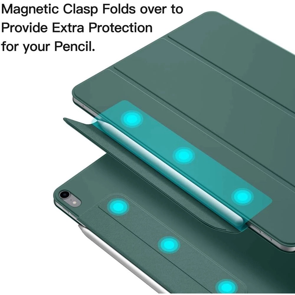 Ốp da có nắp gập từ tính tự động tắt mở màn hình thông minh cho ipad pro 11 2021 2020 2018 pro 12.9 air 4 10.9 ốp