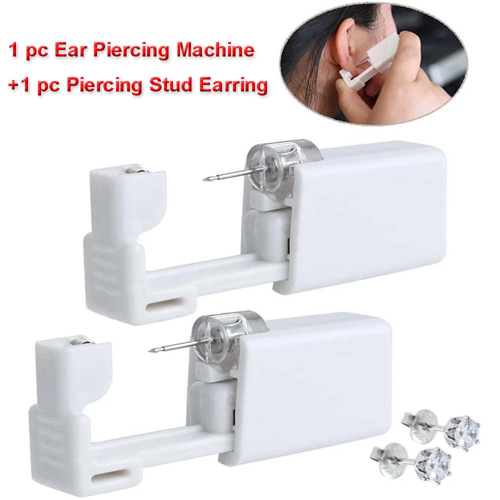 Dụng Cụ Xỏ Khuyên Tai Bằng Thép Không Gỉ