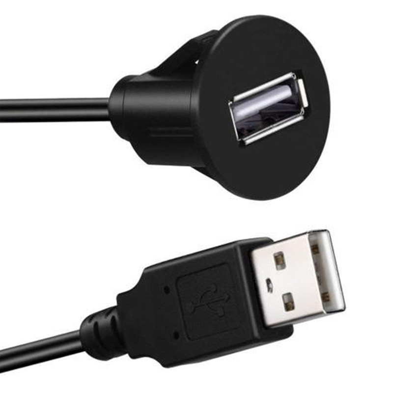 Dây Cáp Nối Dài Cổng USB 2.0 Bằng Nhựa Cho Bảng Điều Khiển Xe Hơi | BigBuy360 - bigbuy360.vn