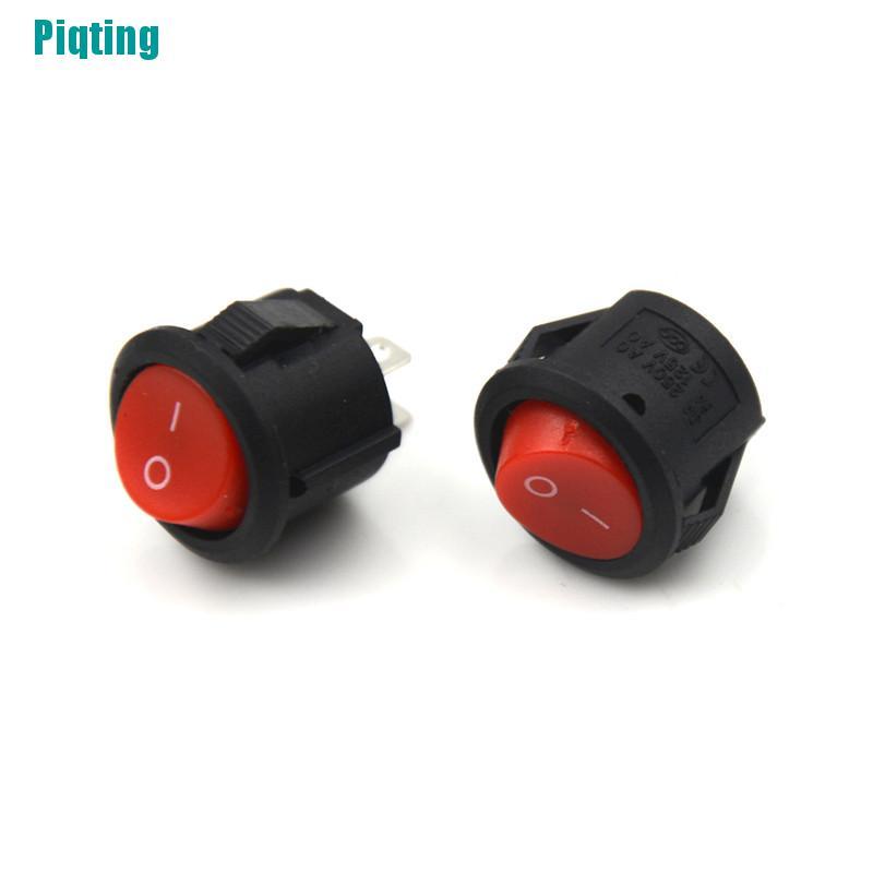 Set 10 Công Tắc Tròn Mini 2 Pin Đường Kính 16mm Cho Tàu Thuyền