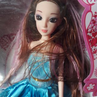Búp bê khớp mắt  ngọc tóc dài