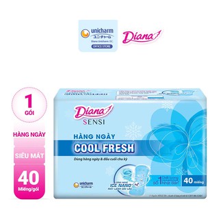 Băng vệ sinh Diana hàng ngày Sensi Cool Fresh 40 miếng gói