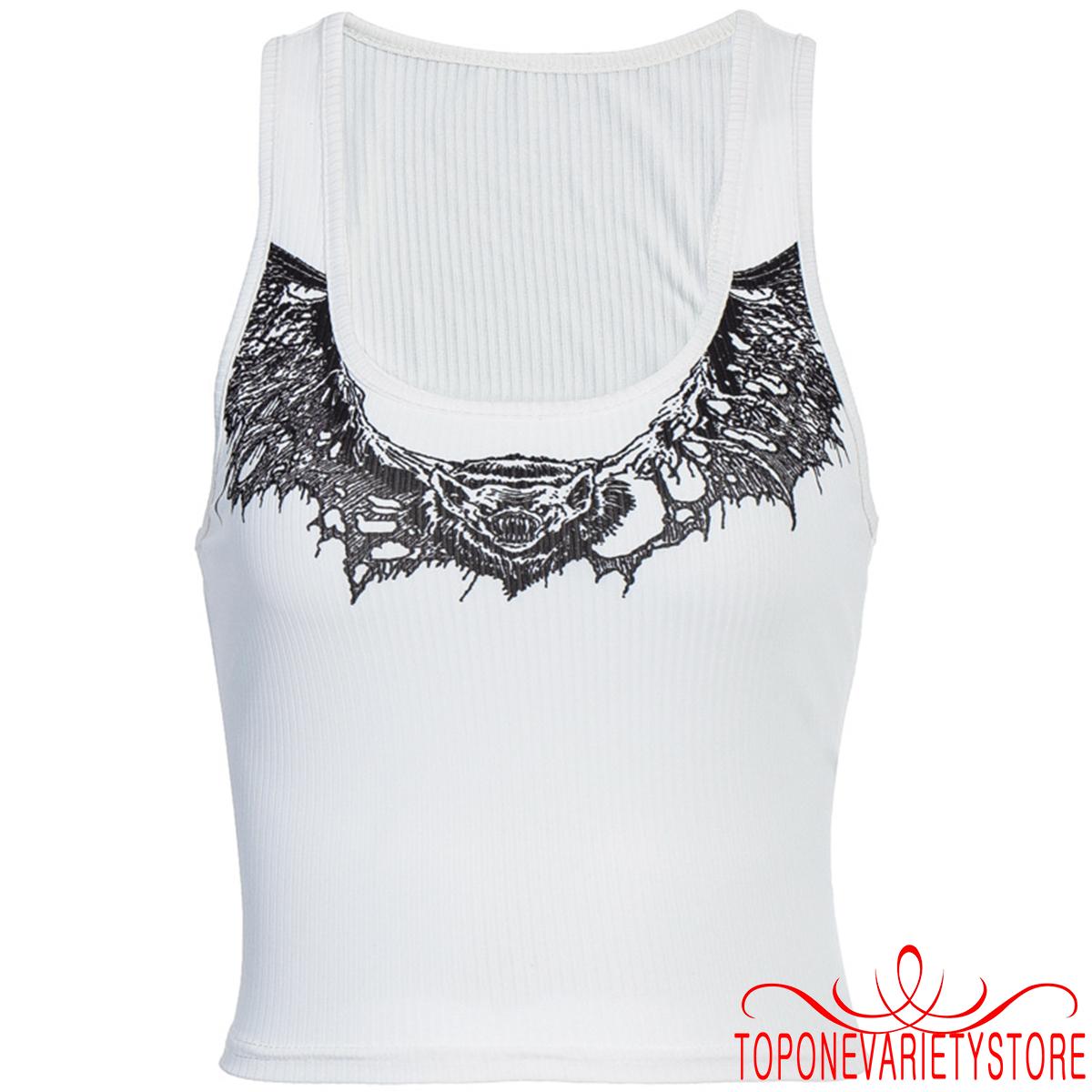 Áo Tank Top Không Tay Cổ Chữ U In Hình Động Vật Phong Cách Sành Điệu Thời Trang Cho Phụ Nữ | BigBuy360 - bigbuy360.vn