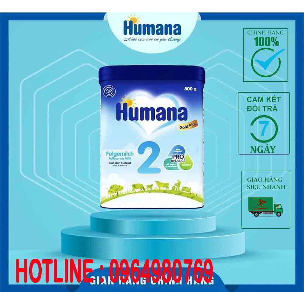 Sữa Humana Gold Plus số 2 loại 800g Mẫu mới