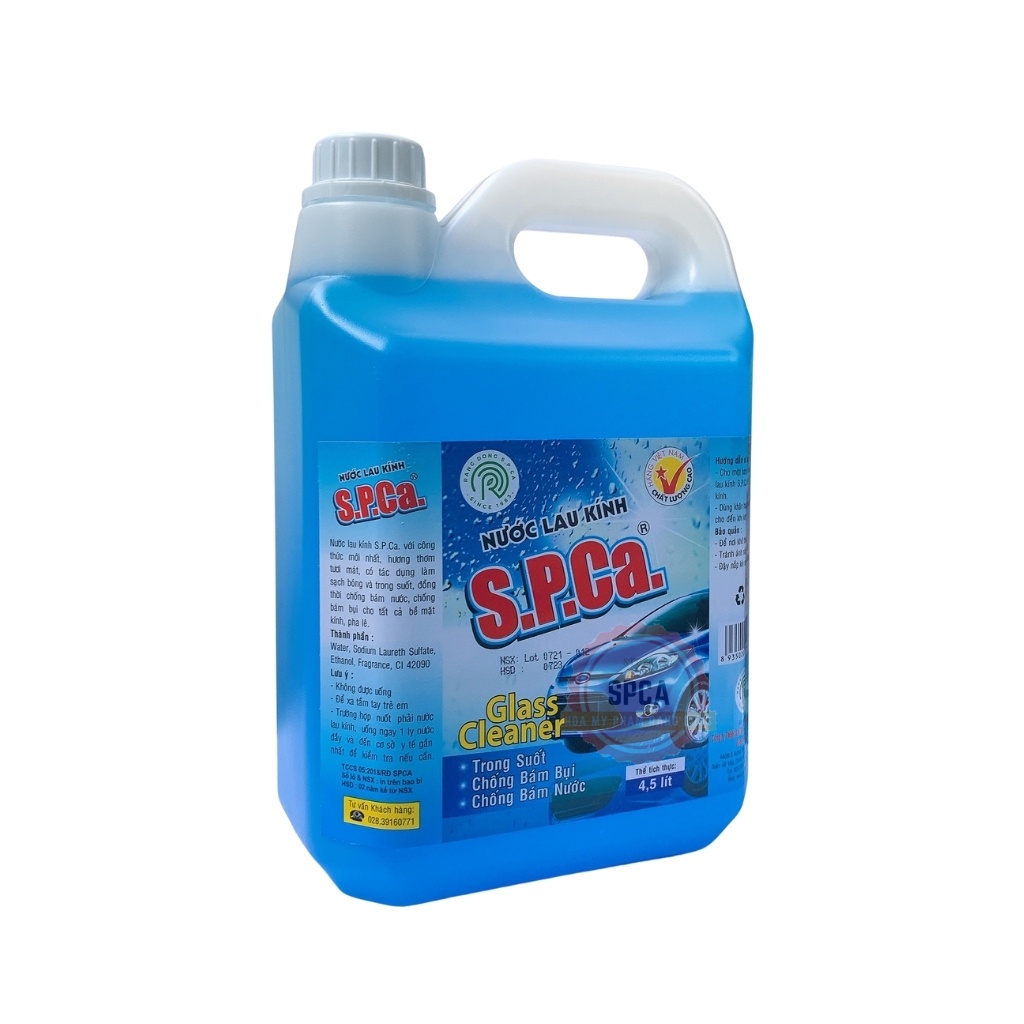 Nước Lau Kính SPCa 4.5L - Nước Lau Kiếng Đa Năng Dùng Cho Tất Cả Bề Mặt Kính [Chính Hãng]