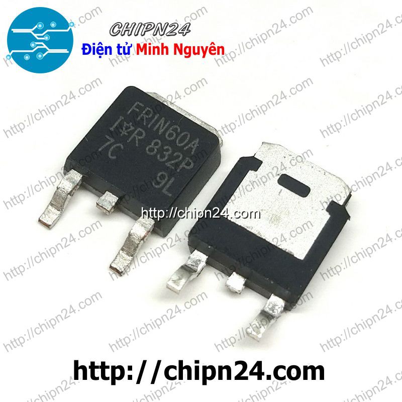 [2 CON] Mosfet Dán FR1N60 TO-252 1.4A 600V Kênh N (SMD Dán) (IRFR1N60A FR1N60A 1N60A)