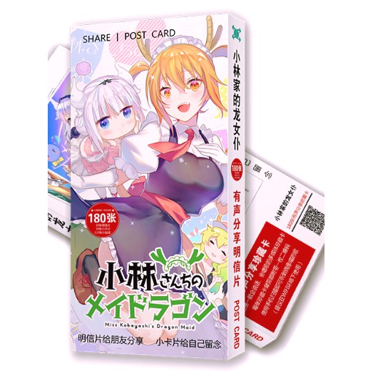 Hộp postcard và sticker anime (nhiều mẫu)