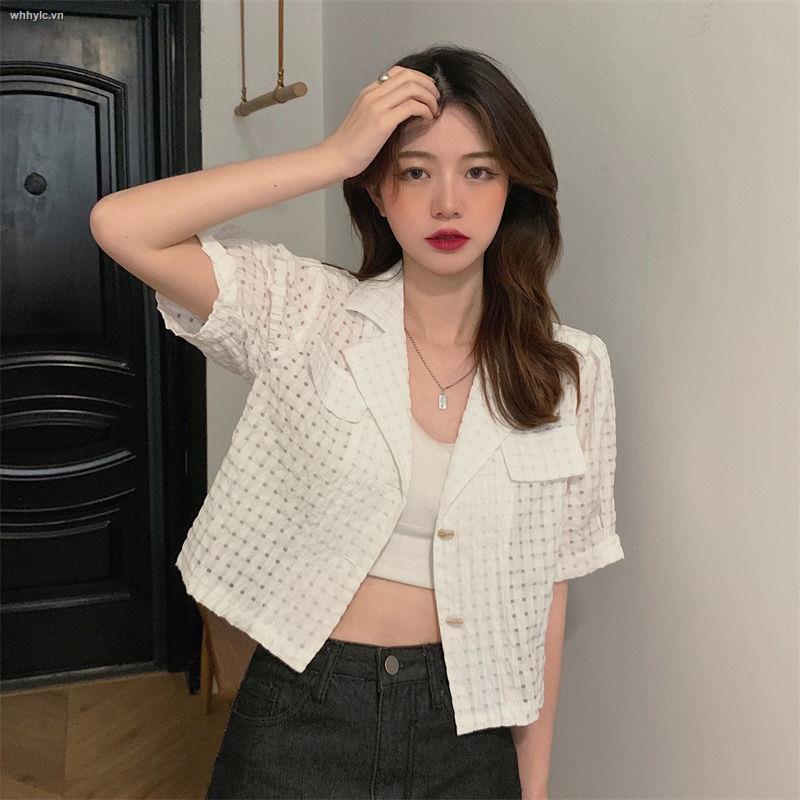 Áo Sơ Mi Tay Phồng Dáng Rộng Họa Tiết Kẻ Sọc Phong Cách Retro Hong Kong Thời Trang Mùa Hè Hàng Mới 2021 | BigBuy360 - bigbuy360.vn