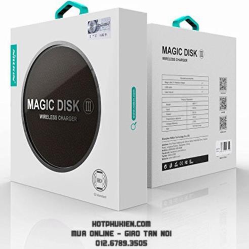 Đế sạc nhanh không dây Nillkin Magic Disk III chuẩn Qi thế hệ thứ 3 - Hàng chính hãng