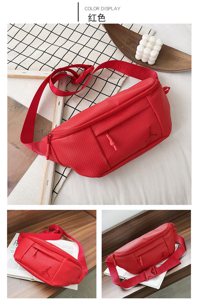 Goods In Stock AIR Pu Belt Bag Sports One-shoulder Diagonal Bag Men And Women Fitness Running Cell Phone Chest Bag