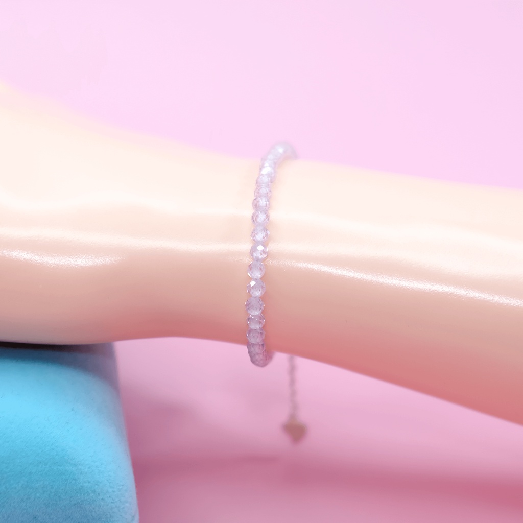 Vòng tay lắc tay Zircon trắng UPCARA