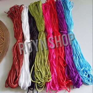 [Bảng 10 màu] 15m dây dù mềm thắt vòng, xỏ hạt size 2mm