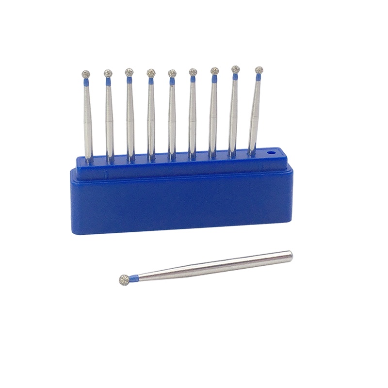 Bộ 10 mũi khoan có quả bóng tròn 25mm fg 1.6mm chuyên dụng cho nha khoa