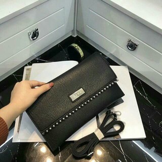 [Mã FATPBAU2 giảm 40K đơn 150K] Ví Cầm Tay Viền Ngọc Sang Trọng Zara