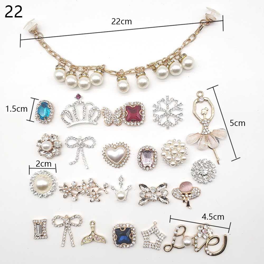 Kẹp Giữ Giày Lấp Lánh Cho Nữ|Phụ Kiện Chăm Sóc Bàn Chân Để Giày Dép Tiện Dụng Charms