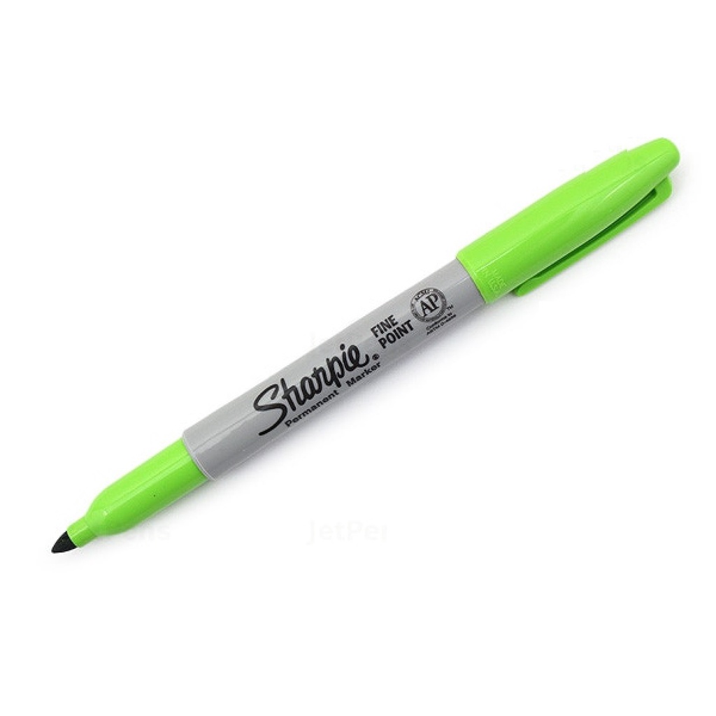 Bút lông dầu viết vẽ trên mọi chất liệu Sharpie Permanent Marker – Fine Point – Màu xanh lá mạ (Lime Green)