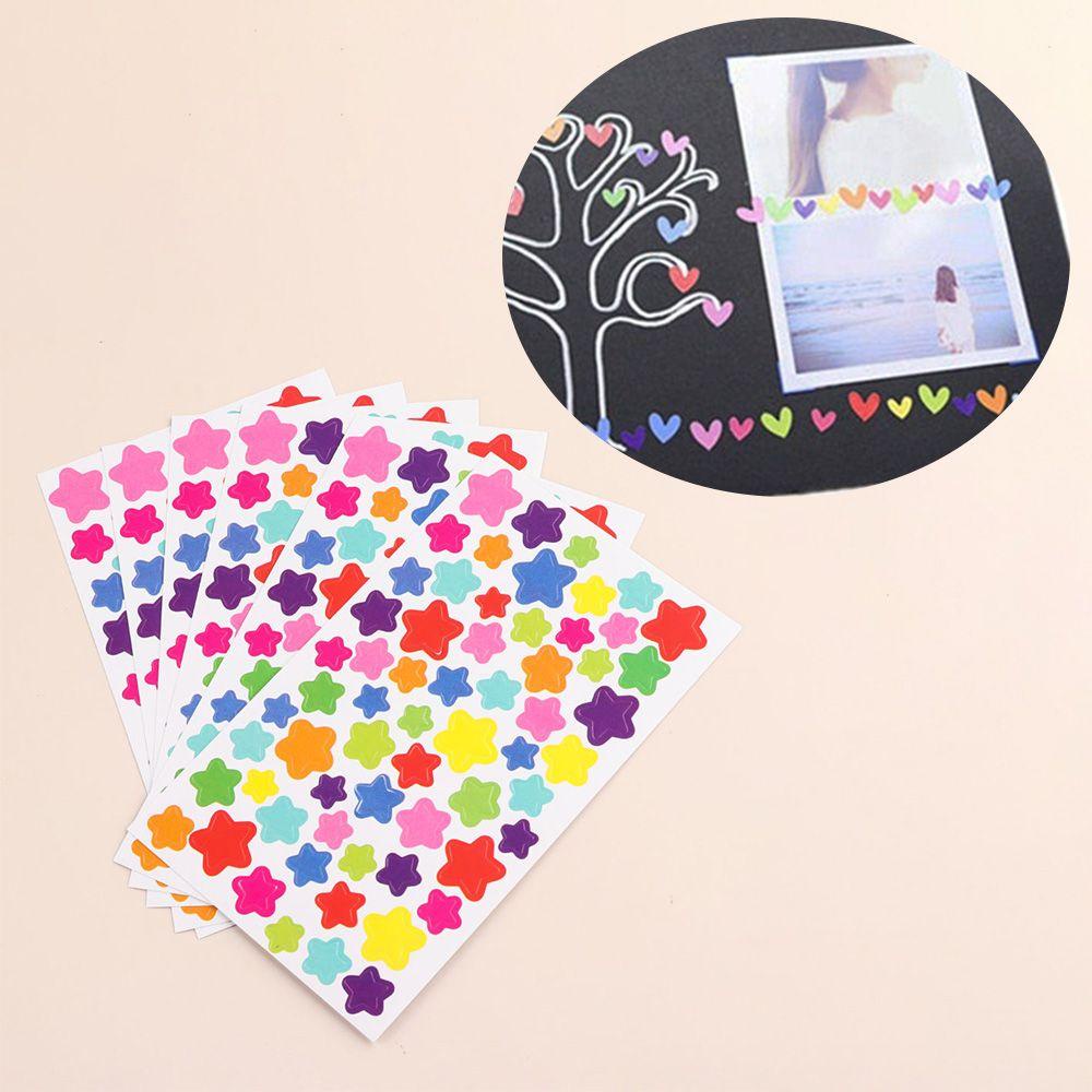 Bộ 6 Tấm Sticker Ngôi Sao Năm Cánh Dùng Làm Quà Tặng