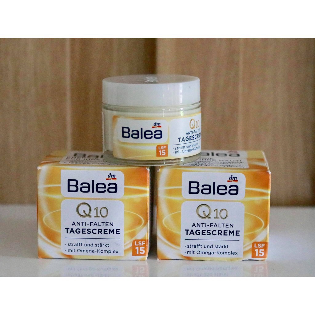 ( Hàng Đức chuẩn )Bộ kem dưỡng da chống nhăn,chống lão hóa, giảm nếp nhăn Balea Q10 Anti - Falten