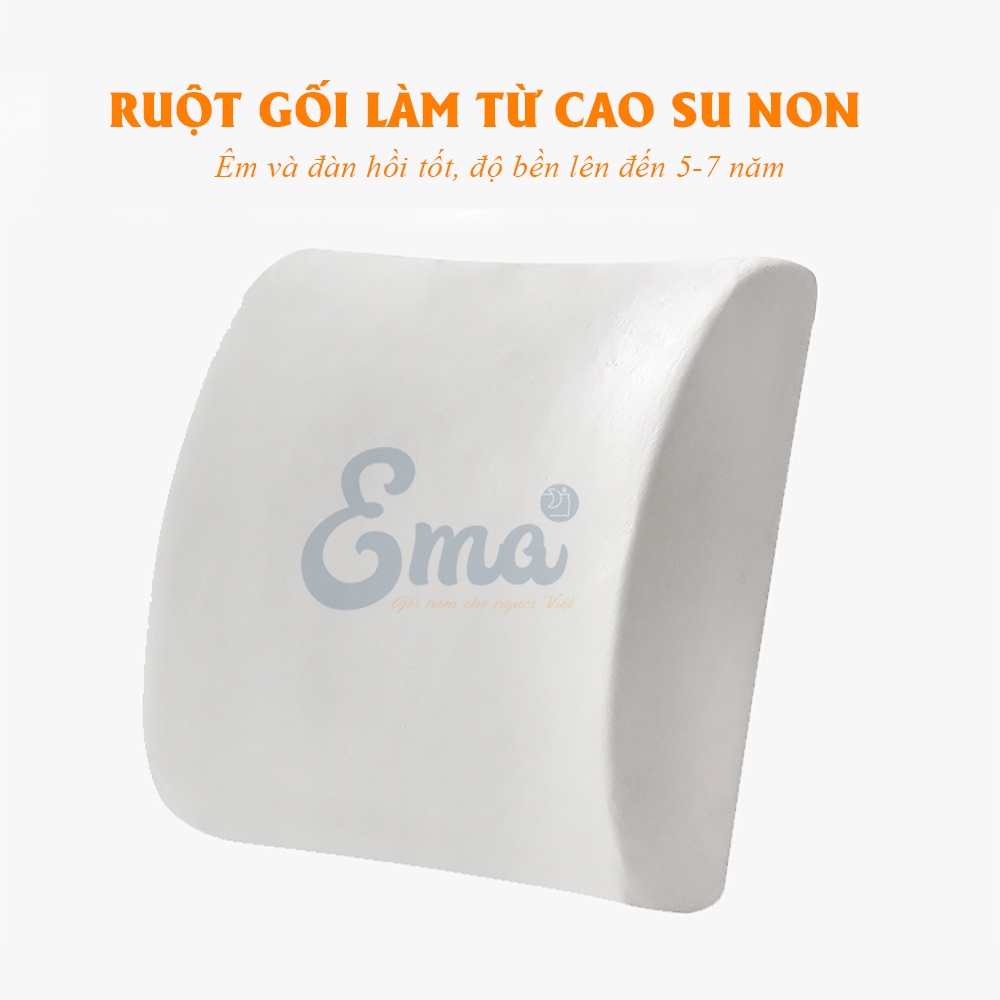 Bộ gối tựa lưng không gel &amp; đệm chống đau xương cụt SP13 EMA