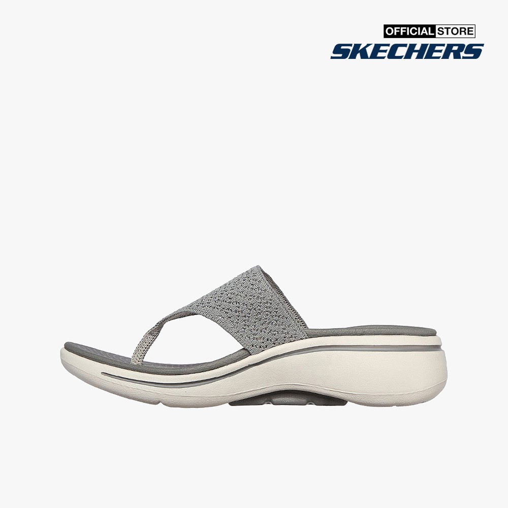 SKECHERS - Dép nữ quai kẹp Go Walk Arch Fit 140221-GRY