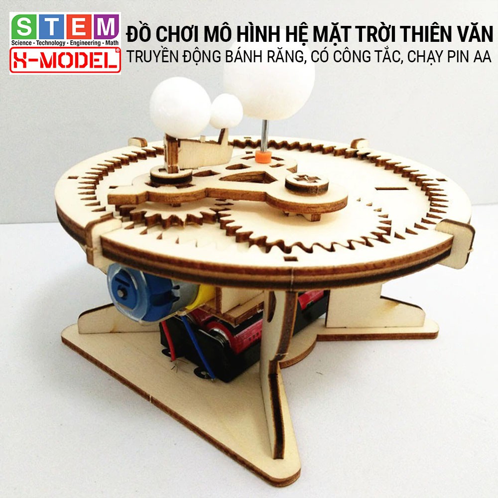 Đồ chơi sáng tạo STEM mô hình lắp ráp Hệ Mặt Trời Thiên Văn(Mặt trời- Trái Đất- Mặt trăng- Hành Tinh) ST92 XMODEL cho bé