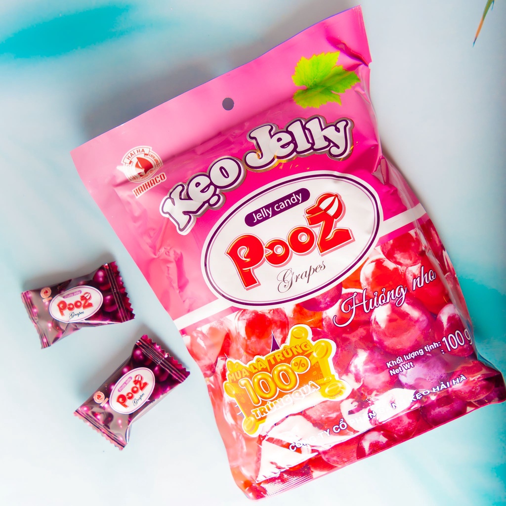 Kẹo Dẻo Jelly Pooz Hải Hà Hương (Túi: 100g)