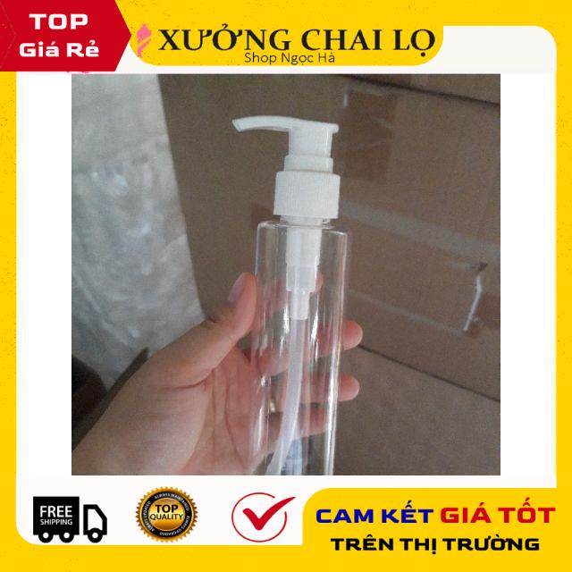 [GIÁ RẺ NHẤT] Chai Chiết Mỹ Phẩm ❤ Chai nhựa pet xịt vòi nhấn sữa tắm [100ml,150ml,200ml,250ml] chiết dầu gội.