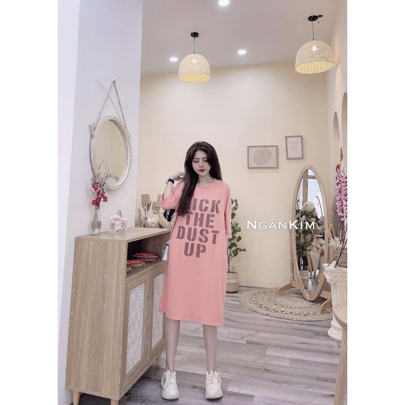 SALE!!! VÁY SUÔNG COTTON NỮ HOT QUẢNG CHÂU CÓ TÚI MÃ DK35