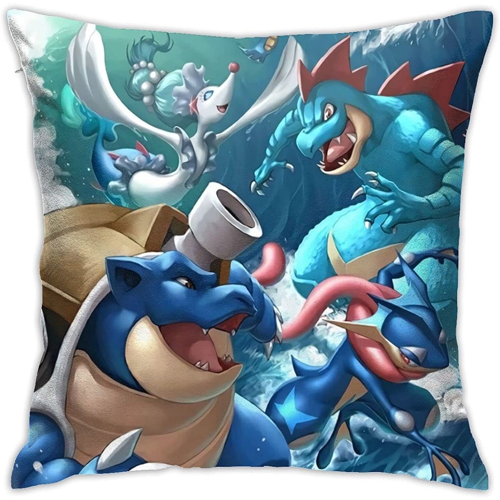 Vỏ Bọc Gối Sofa In Hình Pokemon Có Thể Giặt Máy